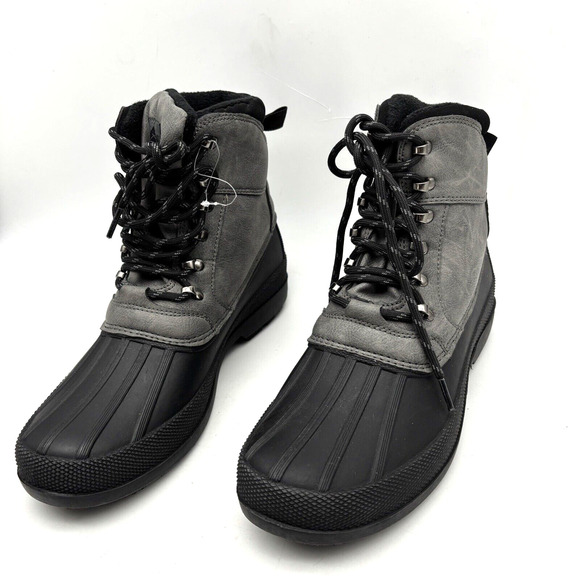 NEW Denali 'EXPEDITION' Gray Suede Leather Rubber Winter Boots Men's US9 UK8 - Picture 4 of 14